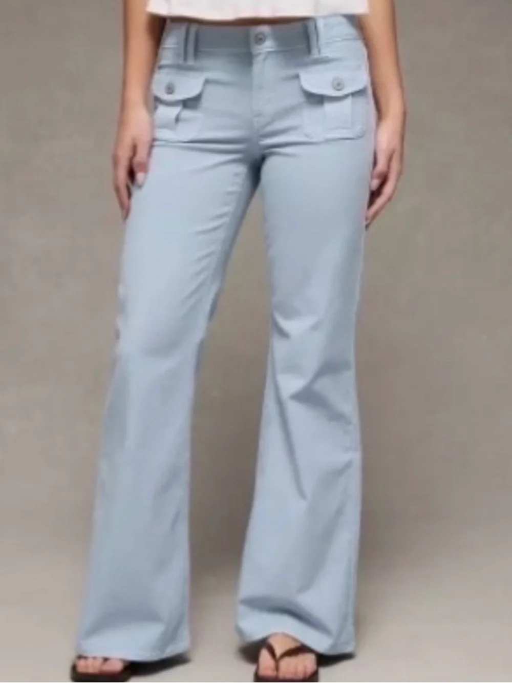 American Eagle Low-Rise Flare Pants